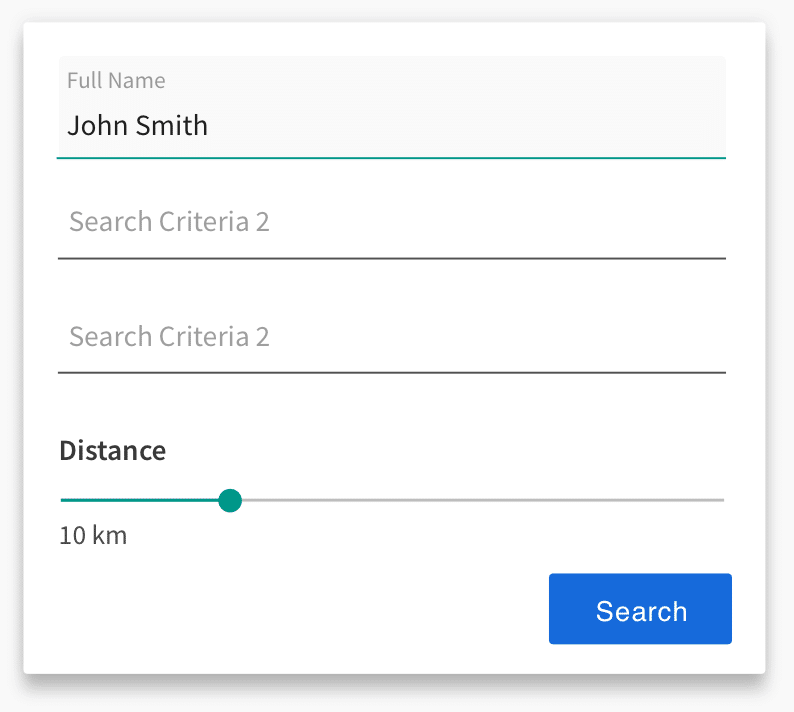 SAAS Search Filter